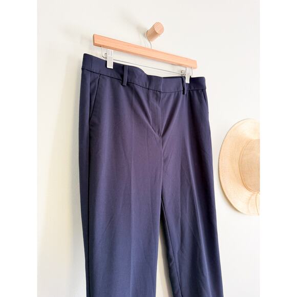 J.Crew Factory | NWT Slim-fit Full-length Trouser Pant For Women Navy | Sz P12 - Picture 3 of 10